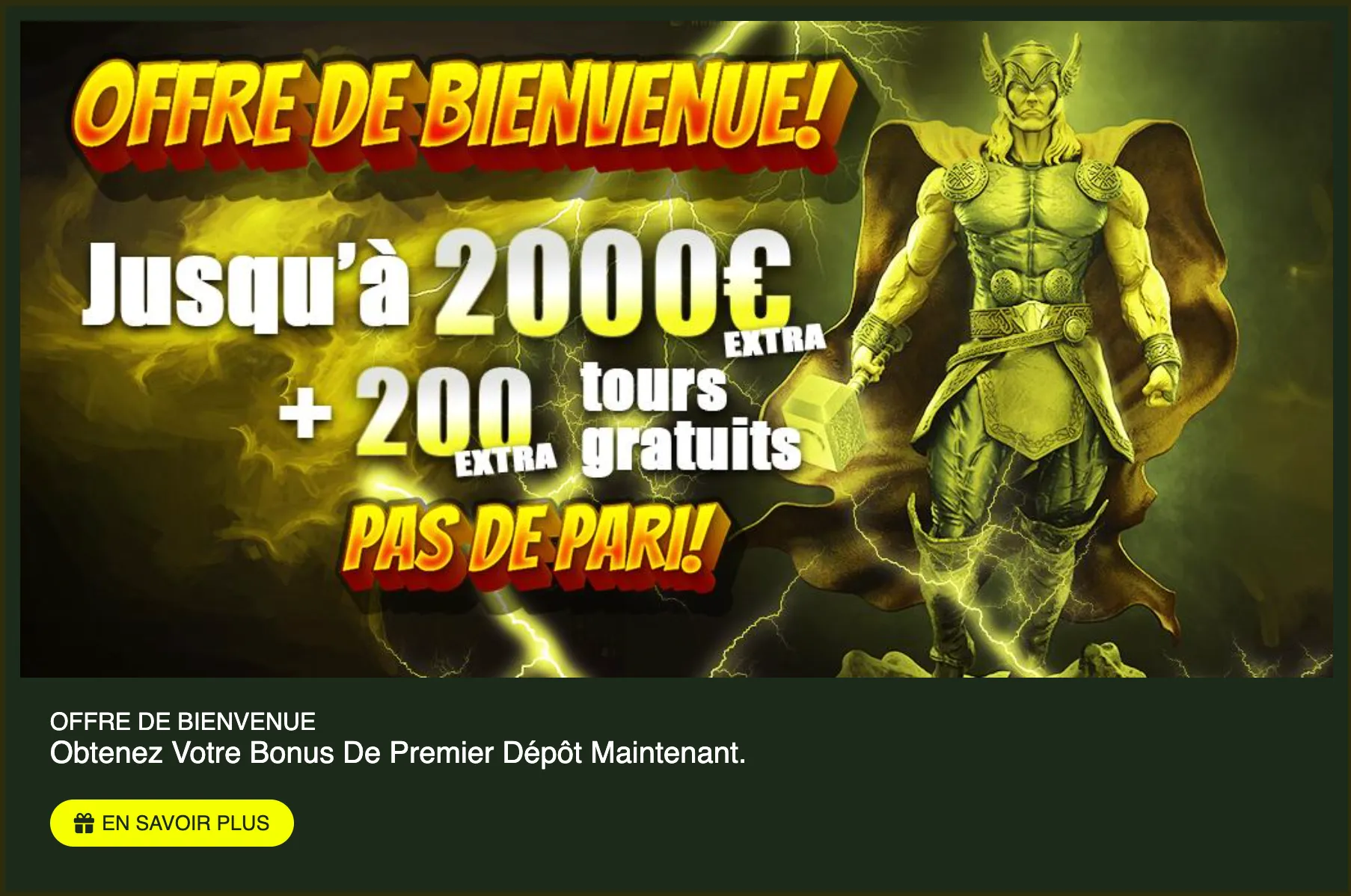 Thor Casino Bonus
